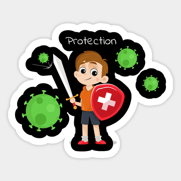 personal protection Sticker by GoodLuck-Man